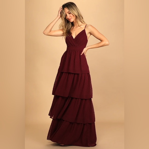 Lulus Dresses & Skirts - Lulu's Burgundy High Low Dress